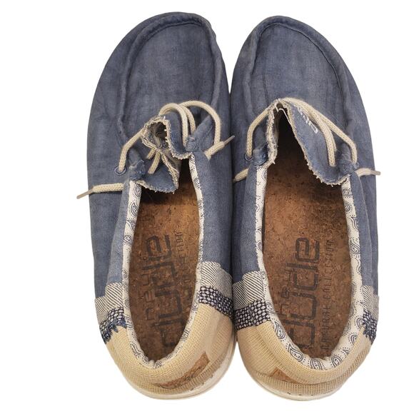 Hey Dude Mens Wally Linen Natural Collection Slip on Shoes Athletic Size 11 - Picture 5 of 10